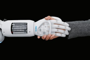 Festo SE & Co. KG BionicSoftHand humanoid robot